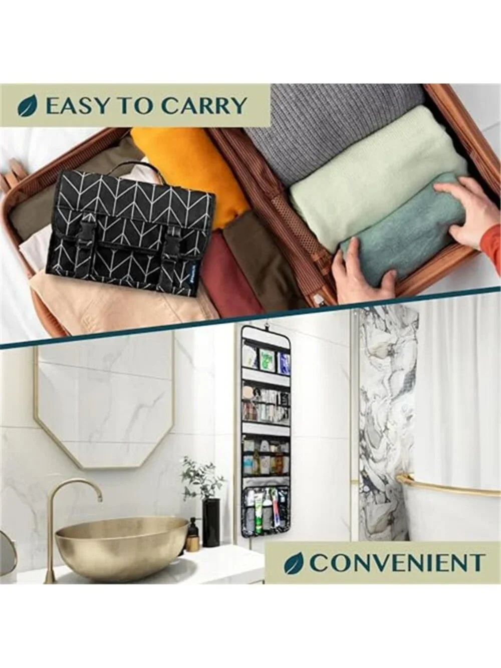 Large Hanging Toiletry Bag Travel Waterproof Cosmetic Makeup Organizer Case Kit